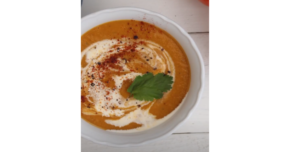 tomato and red lentil soup by soupologie