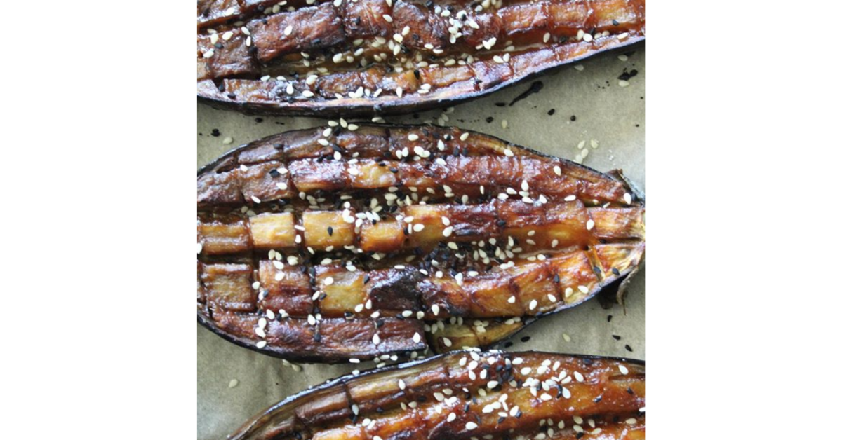 Miso Glazed Aubergines by Soupologie